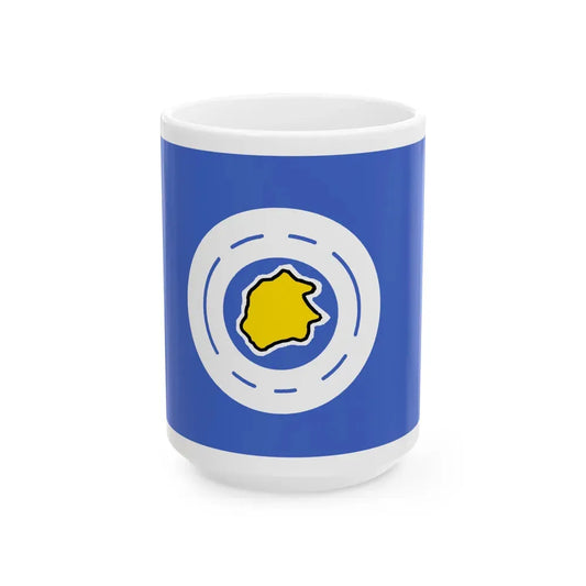 Flag of Ngeremlengui Palau - White Coffee Mug 15oz - Go Mug Yourself