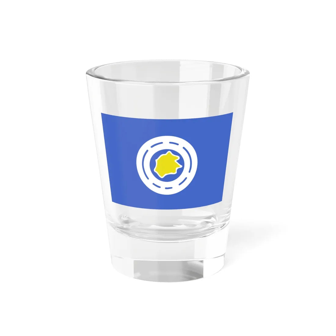 Flag of Ngeremlengui State Palau (Palau) Shot Glass 1.5oz 1.5oz - Go Mug Yourself