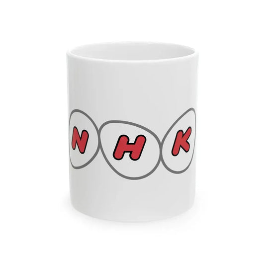 Flag of NHK 1995-2020 (Japan) White Coffee Mug 11oz - Go Mug Yourself