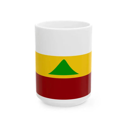 Flag of Nicaragua 1852 (Nicaragua) White Coffee Mug 15oz - Go Mug Yourself