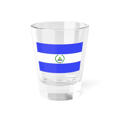 Flag of Nicaragua 1896-1908 (Nicaragua) Shot Glass 1.5oz 1.5oz - Go Mug Yourself