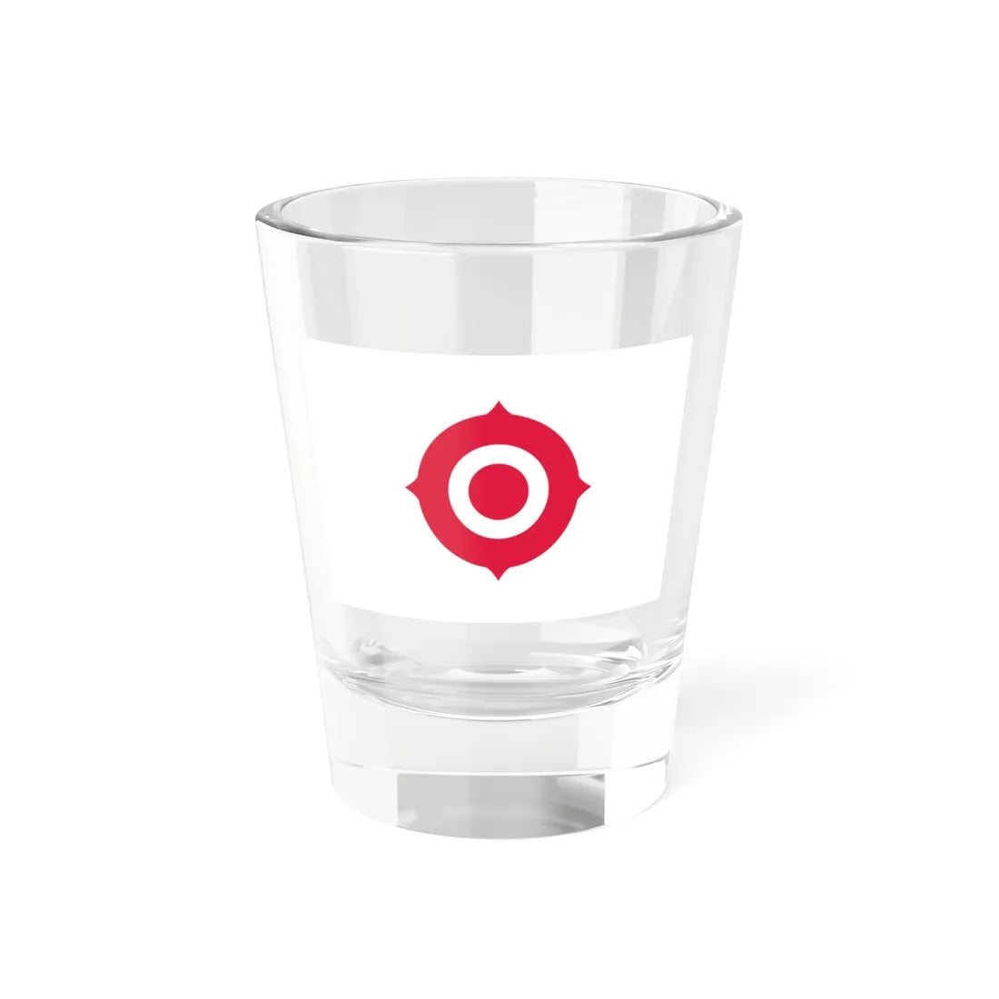 Flag of Nichihara Shimane 1938-2005 (Japan) Shot Glass 1.5oz 1.5oz - Go Mug Yourself
