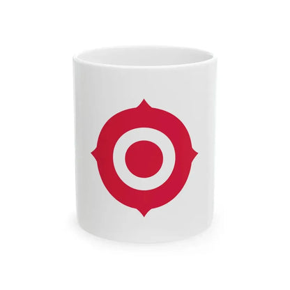 Flag of Nichihara Shimane 1938-2005 (Japan) White Coffee Mug 11oz - Go Mug Yourself