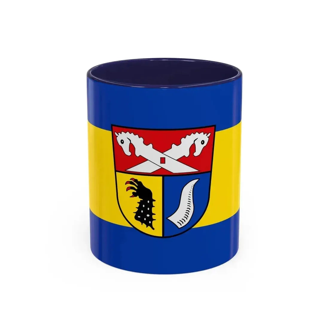Flag of Nienburg Weser Germany - Accent Coffee Mug 11oz Navy - Go Mug Yourself