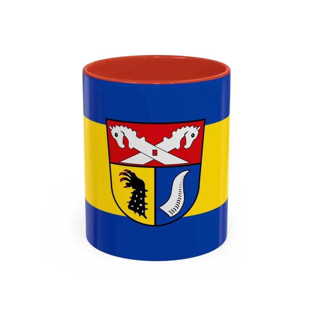 Flag of Nienburg Weser Germany - Accent Coffee Mug 11oz Red - Go Mug Yourself