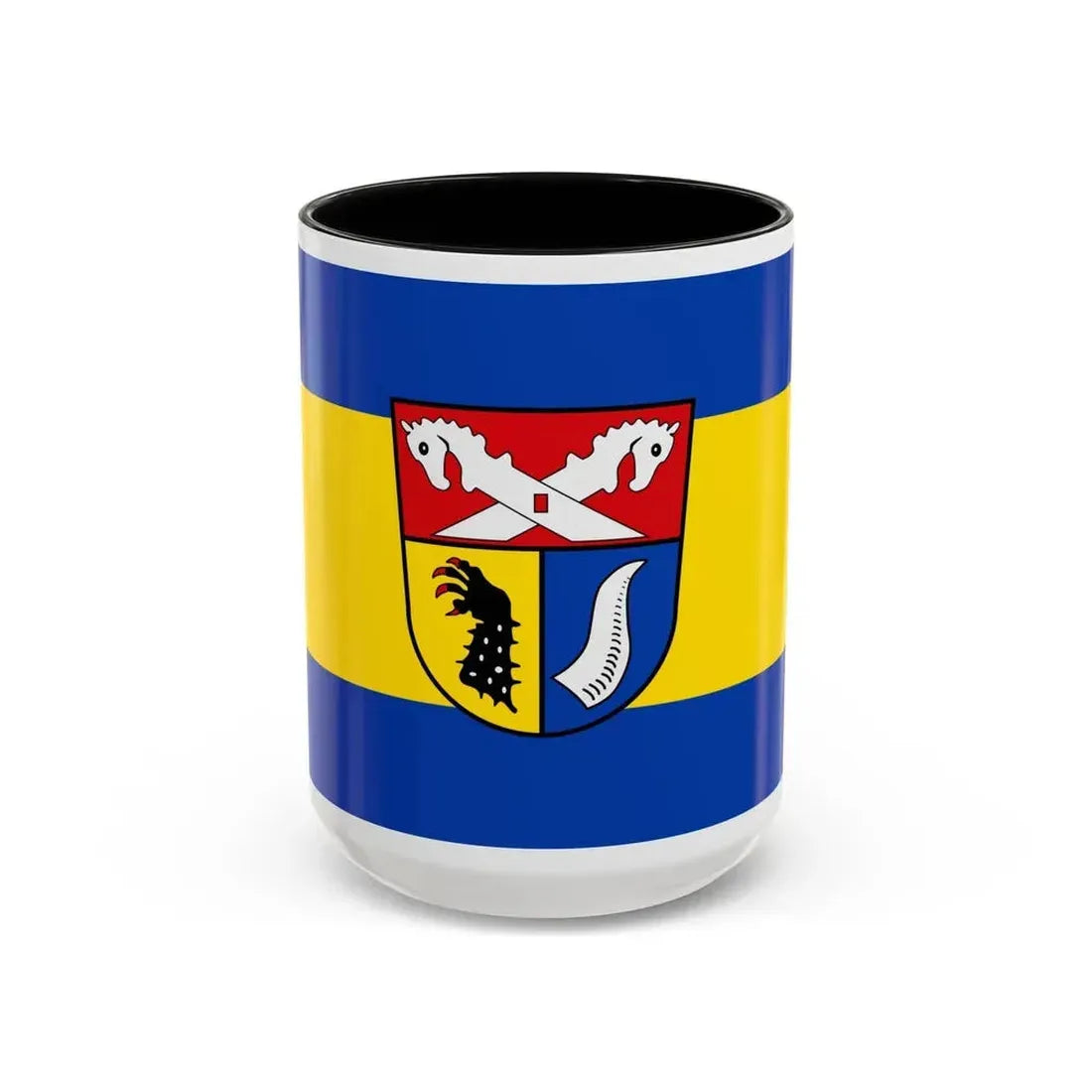 Flag of Nienburg Weser Germany - Accent Coffee Mug 15oz Black - Go Mug Yourself