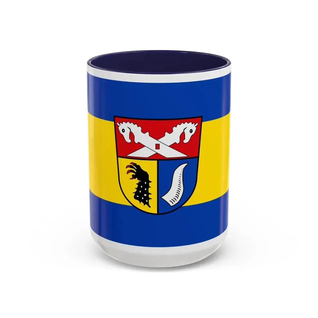 Flag of Nienburg Weser Germany - Accent Coffee Mug 15oz Navy - Go Mug Yourself