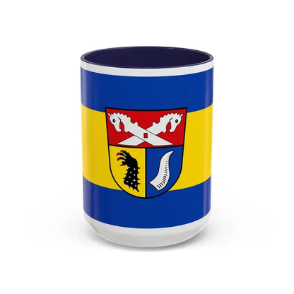 Flag of Nienburg Weser Germany - Accent Coffee Mug 15oz Navy - Go Mug Yourself