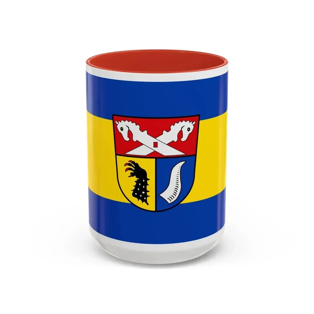 Flag of Nienburg Weser Germany - Accent Coffee Mug 15oz Red - Go Mug Yourself