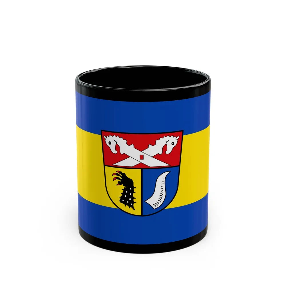 Flag of Nienburg Weser Germany - Black Coffee Mug-11oz-Go Mug Yourself