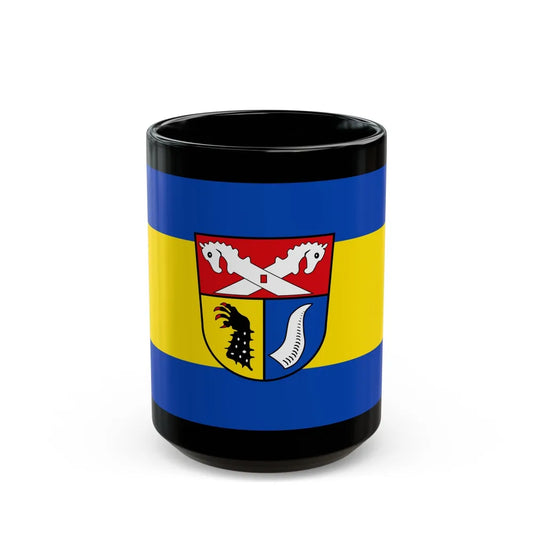 Flag of Nienburg Weser Germany - Black Coffee Mug-15oz-Go Mug Yourself