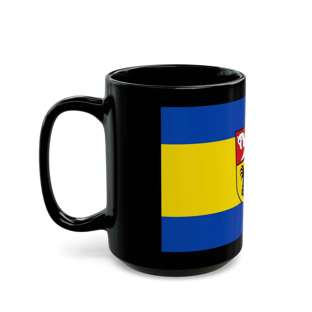 Flag of Nienburg Weser Germany - Black Coffee Mug-Go Mug Yourself