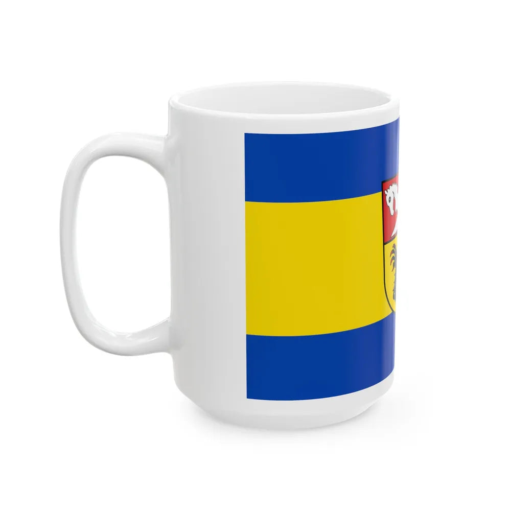 Flag of Nienburg Weser Germany - White Coffee Mug-Go Mug Yourself