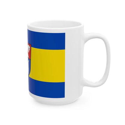 Flag of Nienburg Weser Germany - White Coffee Mug-Go Mug Yourself