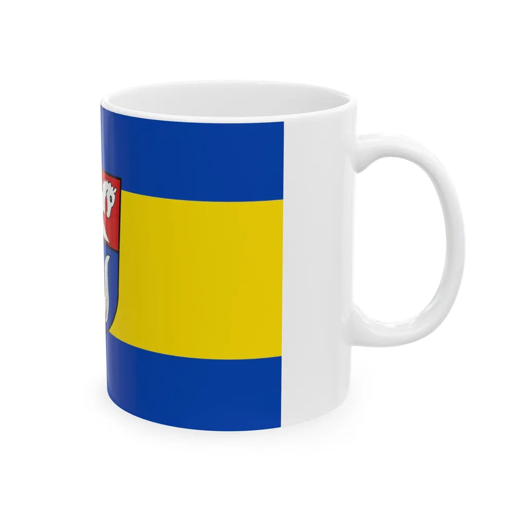 Flag of Nienburg Weser Germany - White Coffee Mug-Go Mug Yourself