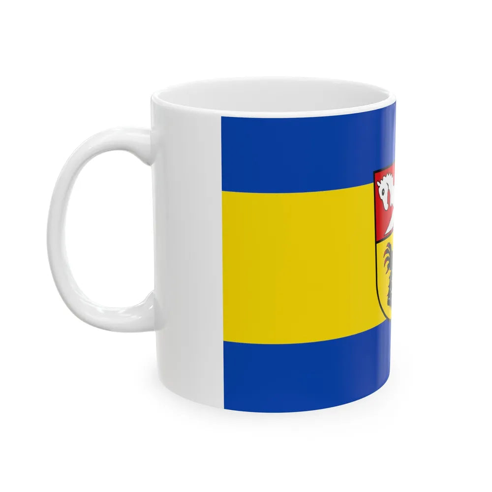 Flag of Nienburg Weser Germany - White Coffee Mug-Go Mug Yourself