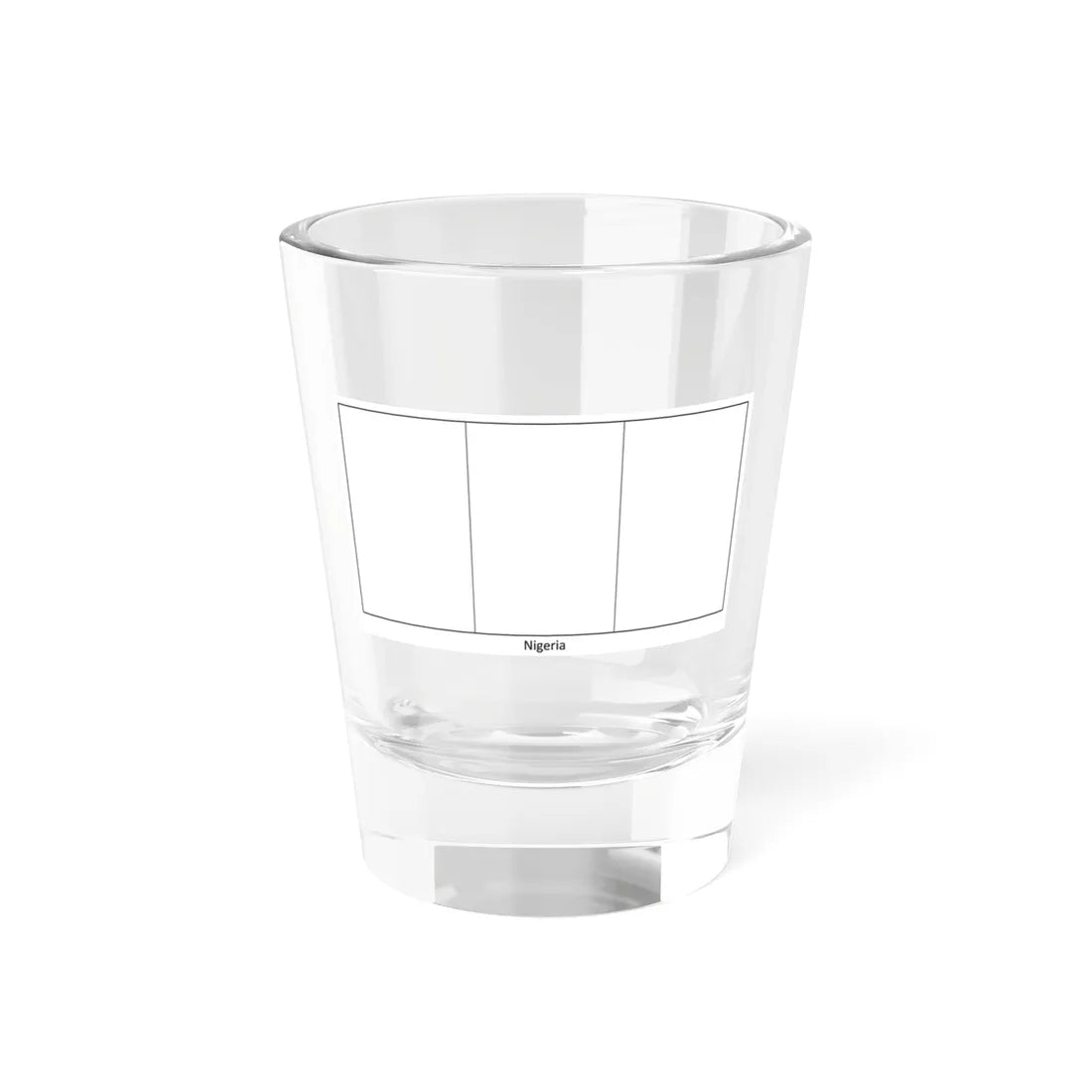Flag of Nigeria colouring page (Niger) Shot Glass 1.5oz 1.5oz - Go Mug Yourself