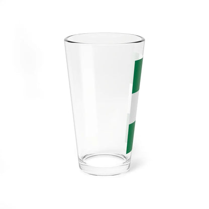 Flag of Nigeria vertical (Niger) Pint Glass 16oz - Go Mug Yourself