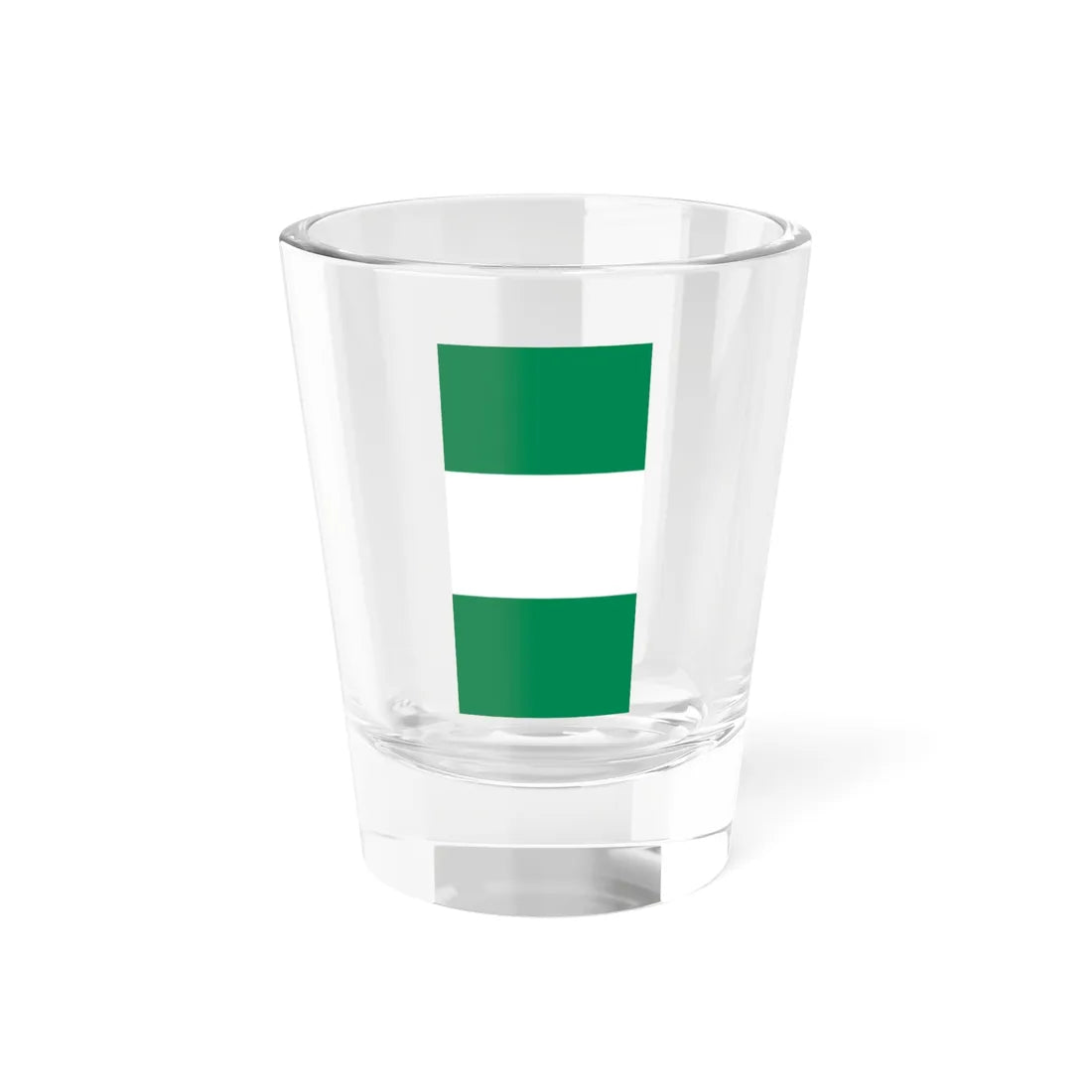 Flag of Nigeria vertical (Niger) Shot Glass 1.5oz 1.5oz - Go Mug Yourself