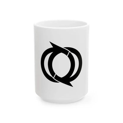 Flag of Nihonmatsu Fukushima 1958-2005 (Japan) White Coffee Mug 15oz - Go Mug Yourself