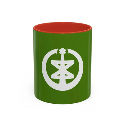 Flag of Niigata Niigata Japan - Accent Coffee Mug 11oz Red - Go Mug Yourself