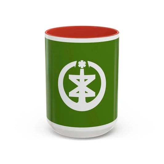 Flag of Niigata Niigata Japan - Accent Coffee Mug 15oz Red - Go Mug Yourself