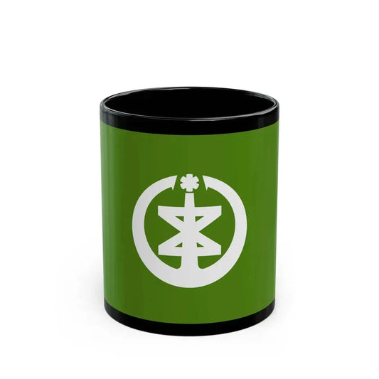 Flag of Niigata Niigata Japan - Black Coffee Mug 11oz - Go Mug Yourself