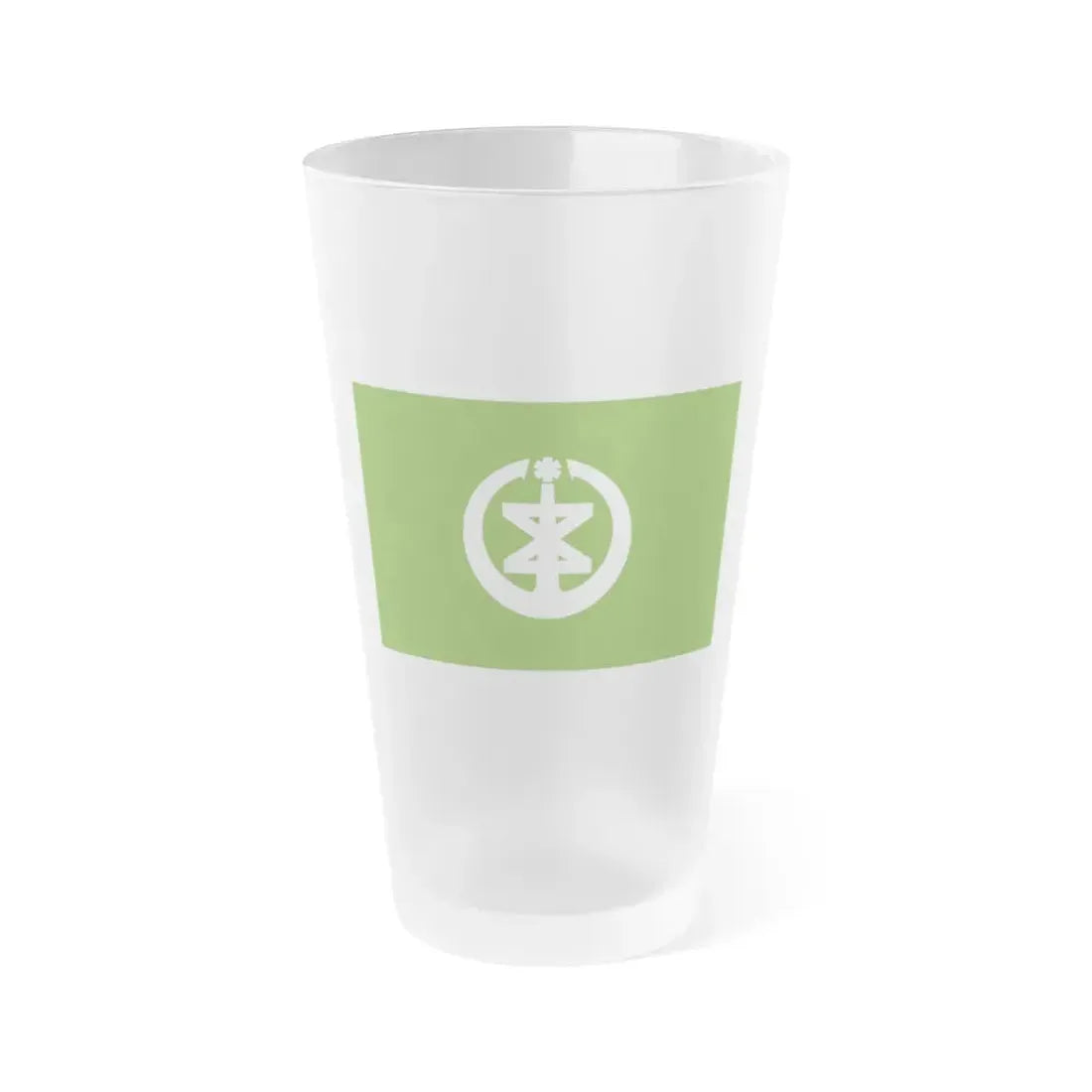 Flag of Niigata Niigata Japan - Frosted Pint Glass 16oz 16oz Frosted - Go Mug Yourself