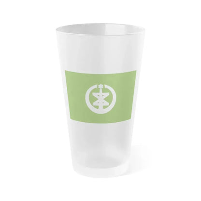Flag of Niigata Niigata Japan - Frosted Pint Glass 16oz 16oz Frosted - Go Mug Yourself