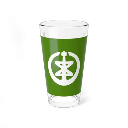 Flag of Niigata Niigata Japan - Pint Glass 16oz 16oz - Go Mug Yourself