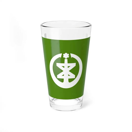Flag of Niigata Niigata Japan - Pint Glass 16oz 16oz - Go Mug Yourself
