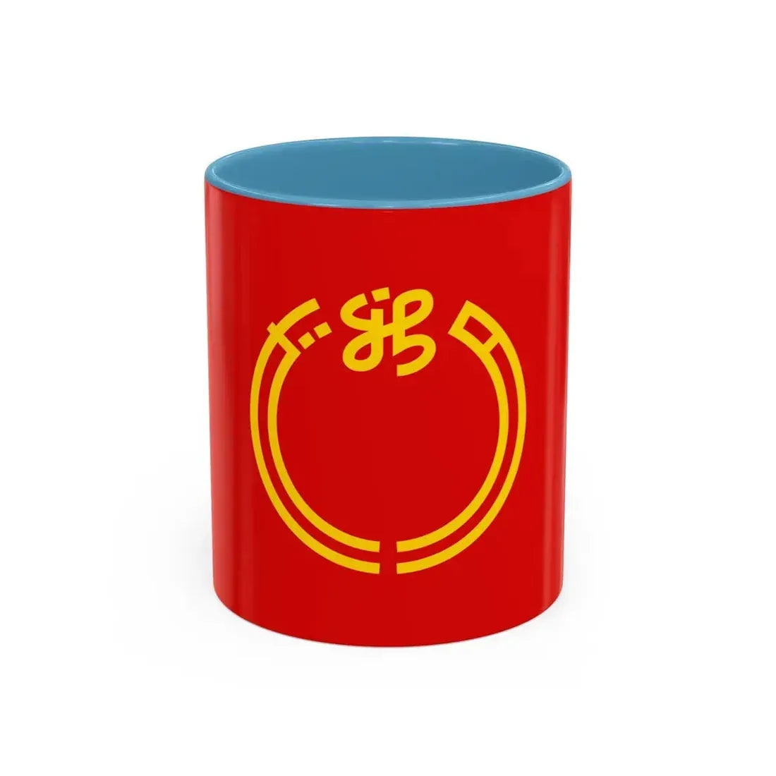 Flag of Niigata Prefecture Japan - Accent Coffee Mug 11oz Light Blue - Go Mug Yourself