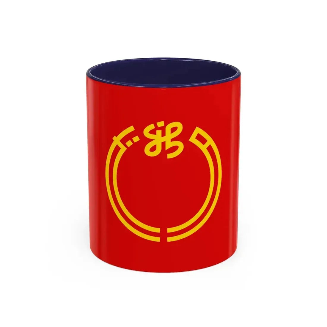 Flag of Niigata Prefecture Japan - Accent Coffee Mug 11oz Navy - Go Mug Yourself