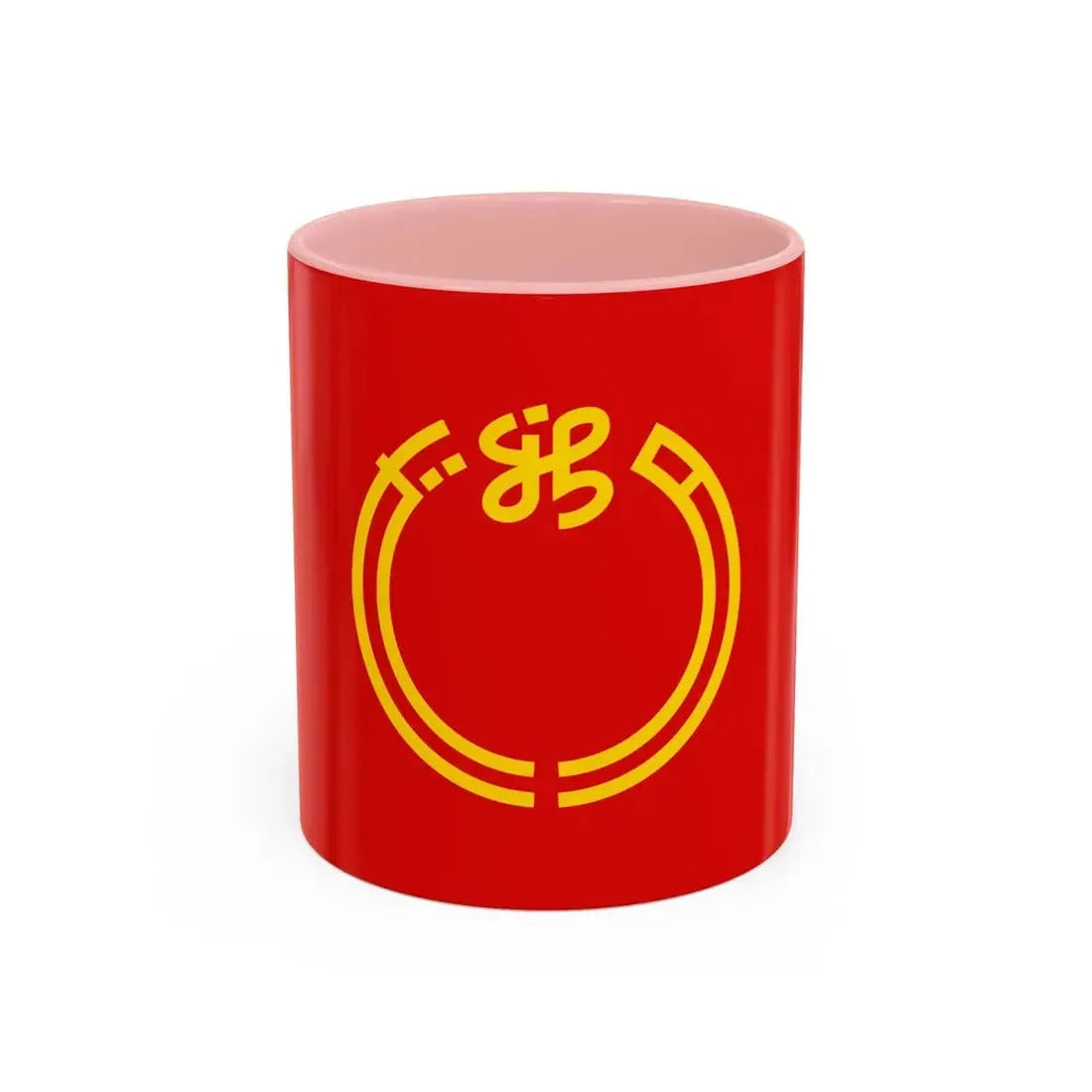 Flag of Niigata Prefecture Japan - Accent Coffee Mug 11oz Pink - Go Mug Yourself