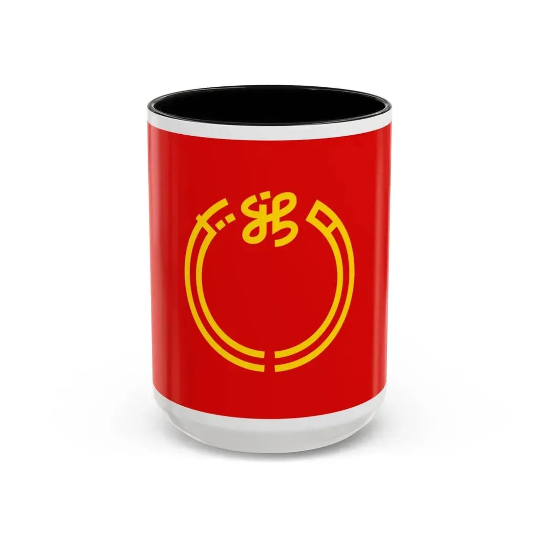 Flag of Niigata Prefecture Japan - Accent Coffee Mug 15oz Black - Go Mug Yourself