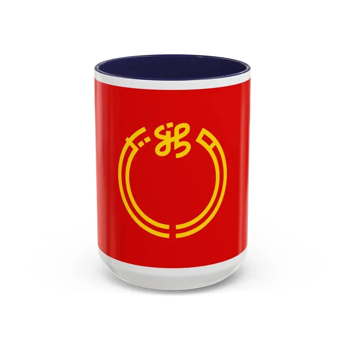 Flag of Niigata Prefecture Japan - Accent Coffee Mug 15oz Navy - Go Mug Yourself