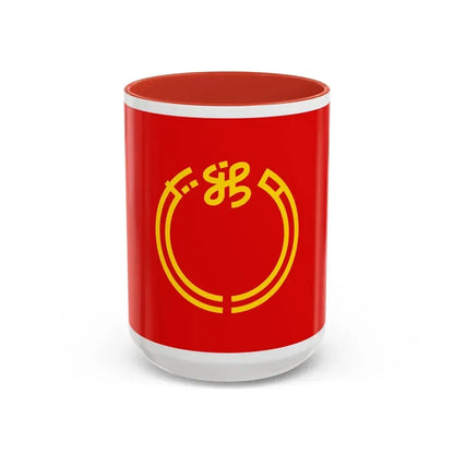 Flag of Niigata Prefecture Japan - Accent Coffee Mug 15oz Red - Go Mug Yourself