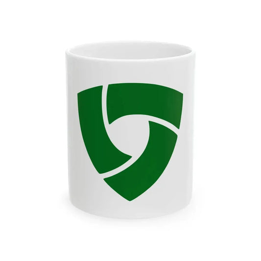 Flag of Niimi Okayama (Japan) White Coffee Mug 11oz - Go Mug Yourself