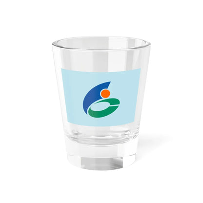 Flag of Nikaho Akita (Japan) Shot Glass 1.5oz 1.5oz - Go Mug Yourself