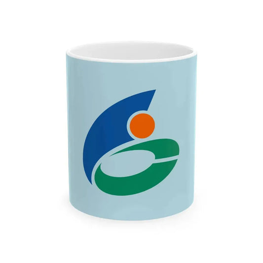 Flag of Nikaho Akita (Japan) White Coffee Mug 11oz - Go Mug Yourself