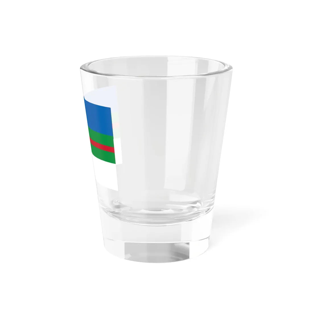 Flag of Nikolaevsk-na-Amure Khabarovsk kray 2003 (Russia) Shot Glass 1.5oz - Go Mug Yourself