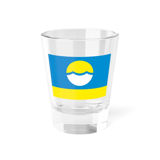 Flag of Nikolayevsky Raion (Russia) Shot Glass 1.5oz 1.5oz - Go Mug Yourself