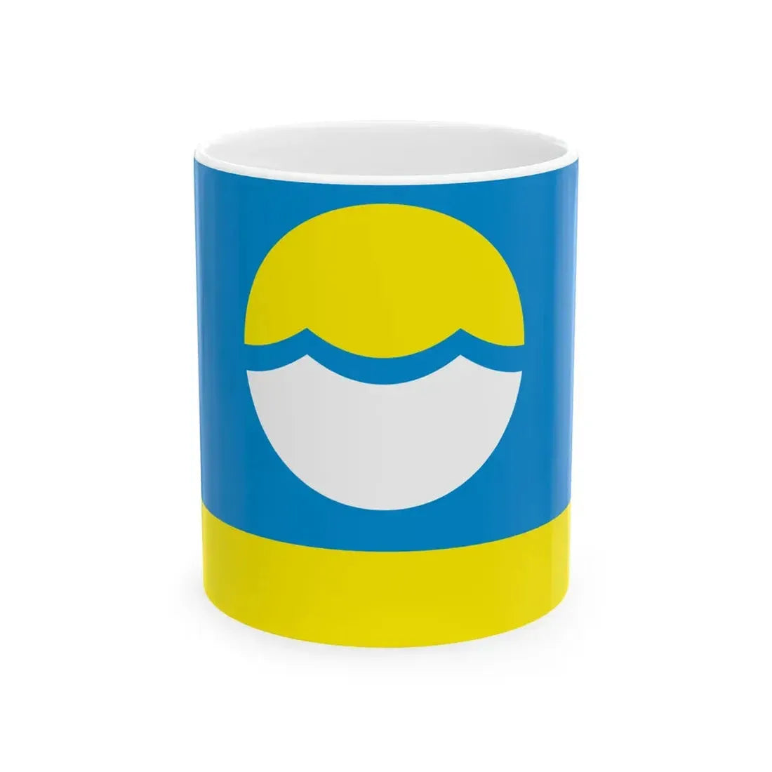 Flag of Nikolayevsky Raion (Russia) White Coffee Mug 11oz - Go Mug Yourself