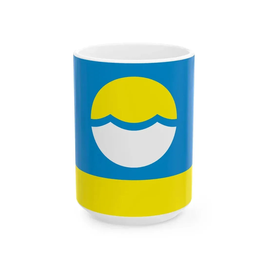 Flag of Nikolayevsky Raion (Russia) White Coffee Mug 15oz - Go Mug Yourself