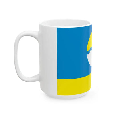 Flag of Nikolayevsky Raion (Russia) White Coffee Mug - Go Mug Yourself