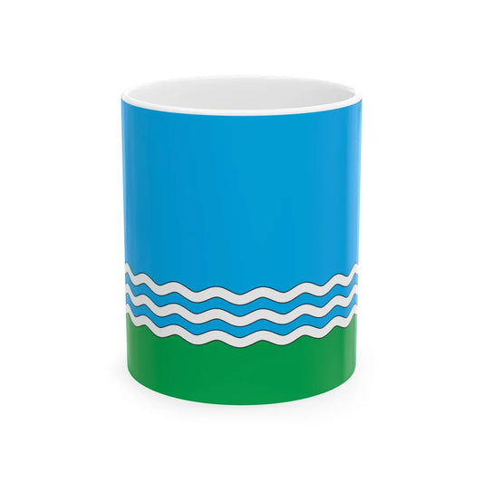 Flag of Nikolske raion (Ukraine) White Coffee Mug 11oz - Go Mug Yourself