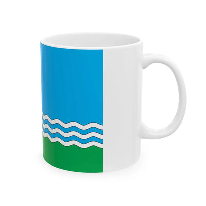 Flag of Nikolske raion (Ukraine) White Coffee Mug - Go Mug Yourself