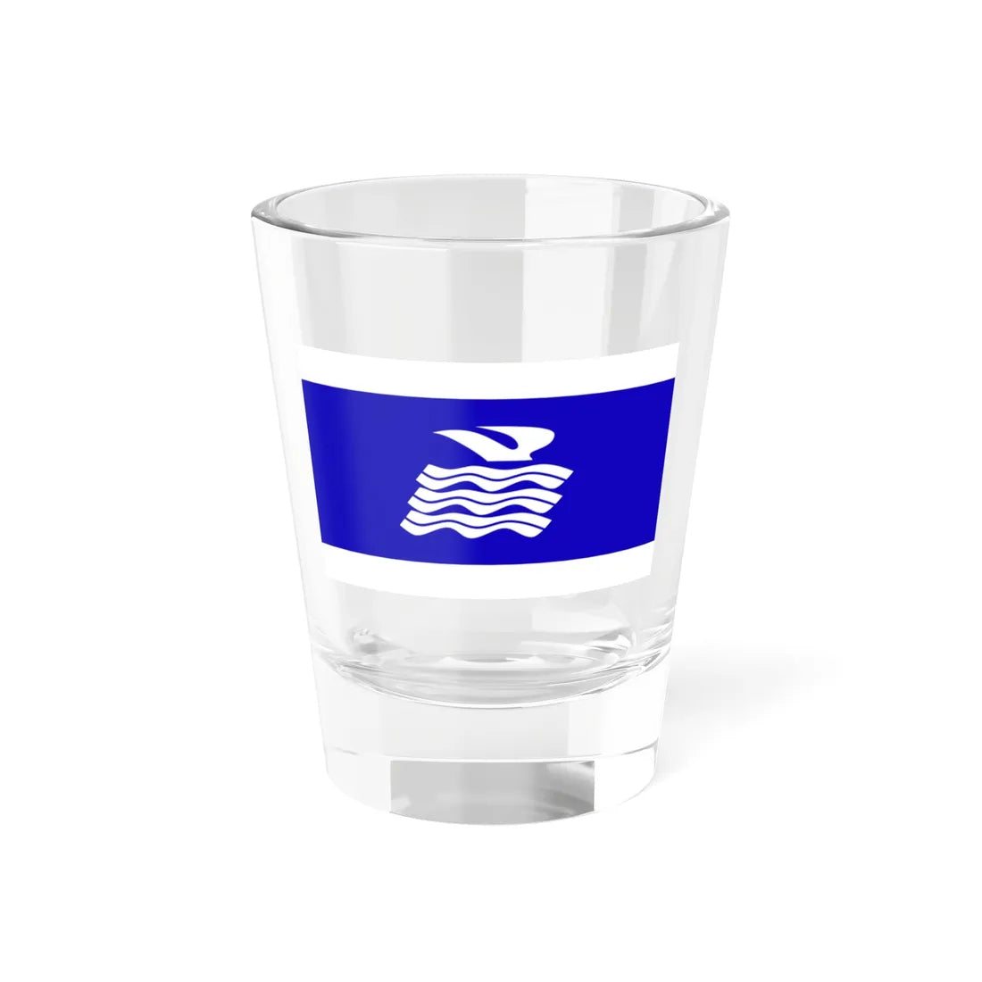 Flag of Ningbo 1997 (China) Shot Glass 1.5oz 1.5oz - Go Mug Yourself