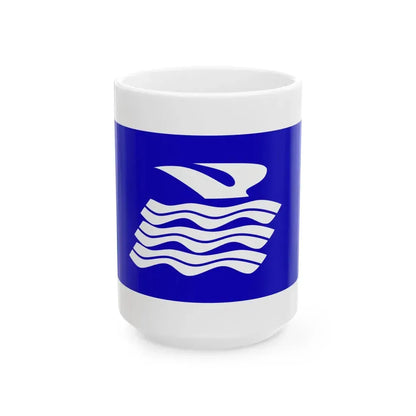 Flag of Ningbo 1997 (China) White Coffee Mug 15oz - Go Mug Yourself