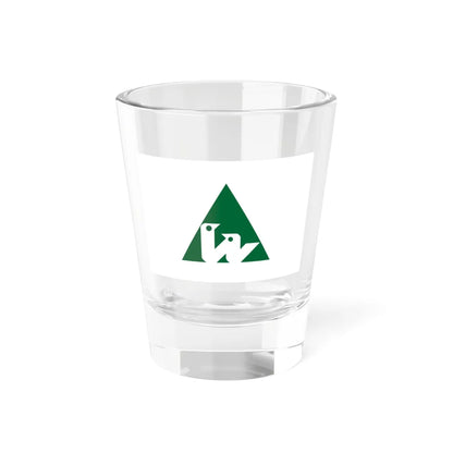 Flag of Nishi Ward Sapporo Hokkaido (Japan) Shot Glass 1.5oz 1.5oz - Go Mug Yourself